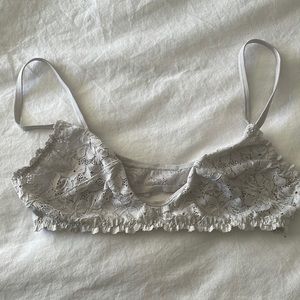 Flower lace bralette free people
